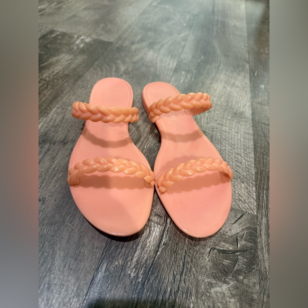 Stuart Weitzman Coral Braided Sandals